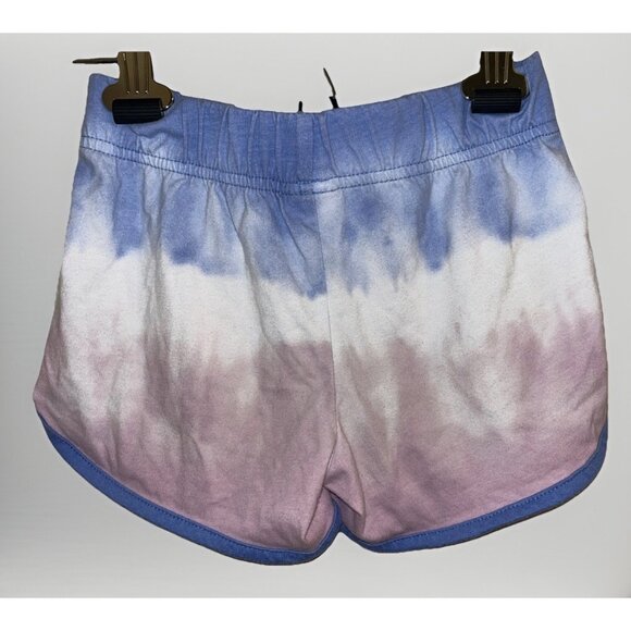 Wonder Nation Girls Tie Dye Pull On Shorts Blue Pink Size  S (6-6x) Drawstring. - Picture 3 of 6